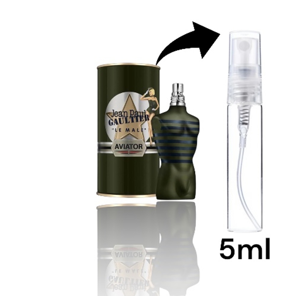 Decant de 5 ml de Jean Paul Gaultier Le Male Aviator (edición limitada)